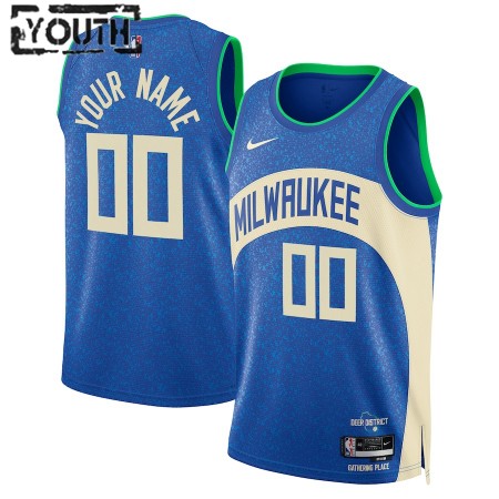 Dres Milwaukee Bucks Prilagođeni Nike 2023-24 City Edition Swingman - Dječji